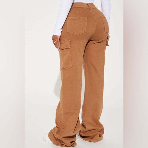 True That 90s Stretch Color Cargo Jeans - Brown - Picture 5 of 5